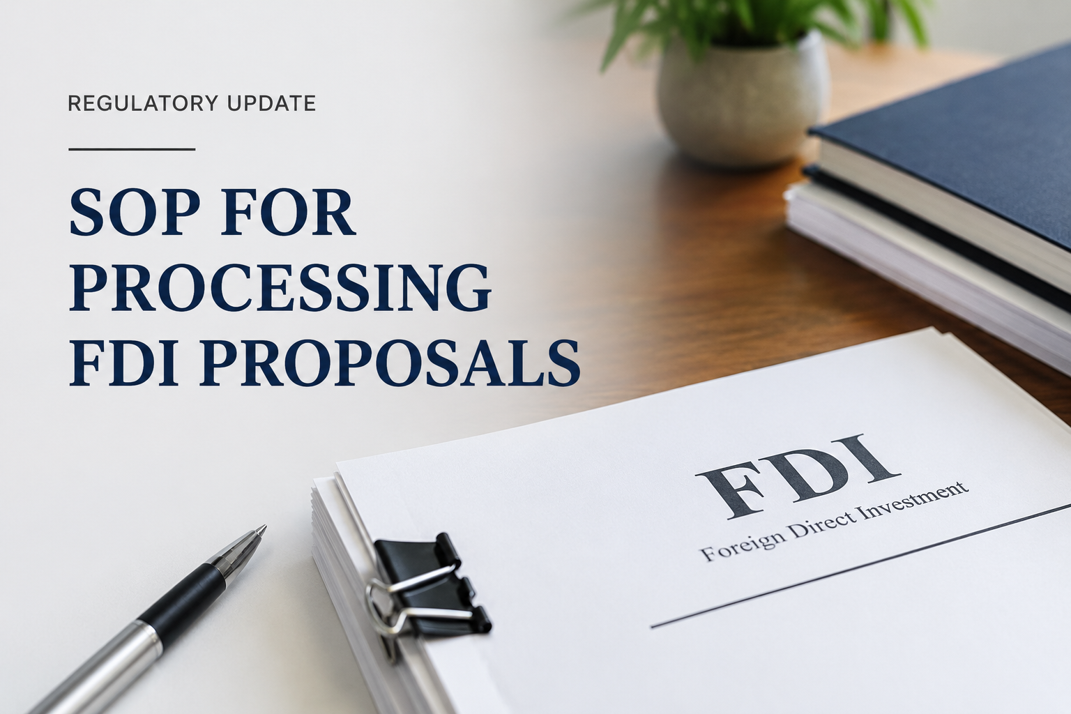 DPIIT’s Revised SOP for Processing FDI Proposals: What Investors, Startups and Businesses Need to Know